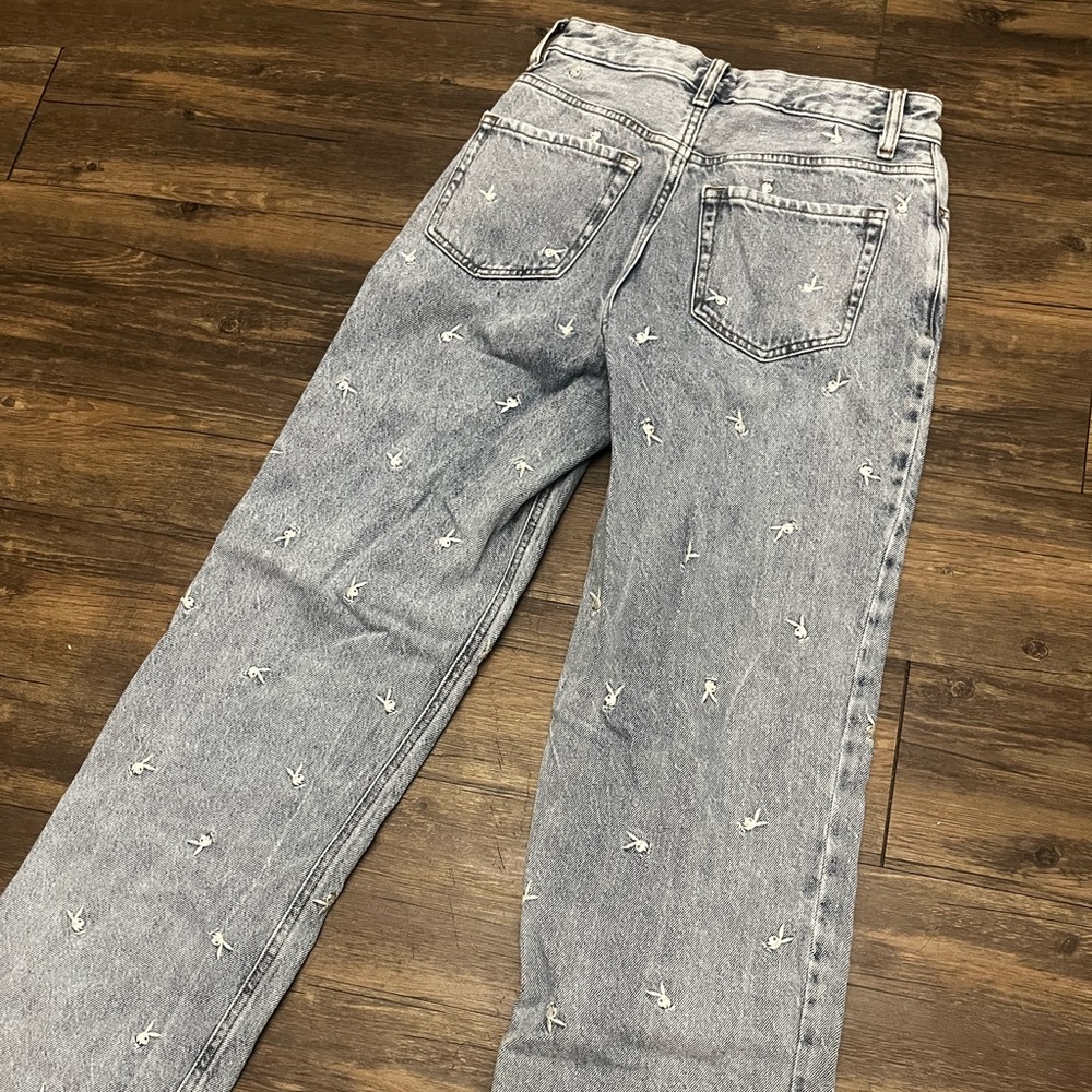 Embroidered Playboy Jeans
